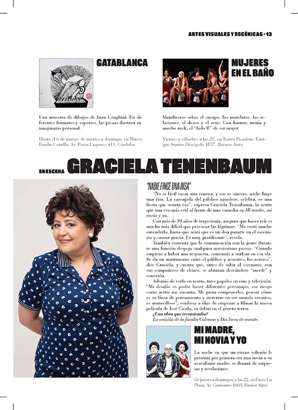 marzo 22-En escena Graciela Tenenbaum